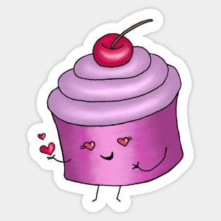 Smitten Lil Cupcake Sticker